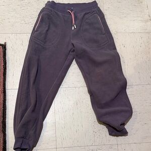 Athleta Kids Sweatpants in Dark Purple with Pink Accents